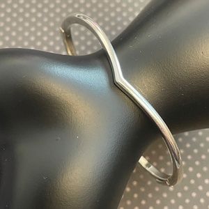 Authentic Pandora Sterling Silver Wishbone Bangle Bracelet